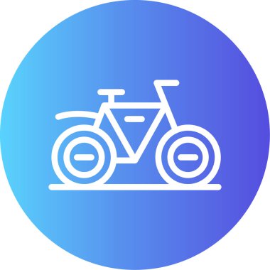 Bisiklet. Web simgesi basit illüstrasyon