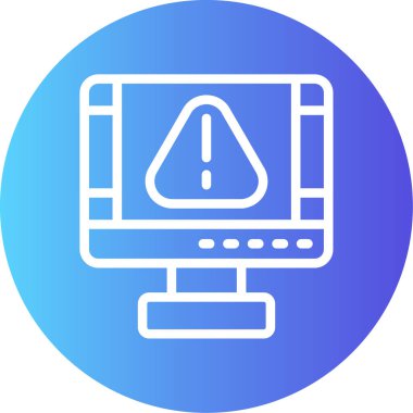 Bilgisayar simgesinin vektör illüstrasyonu