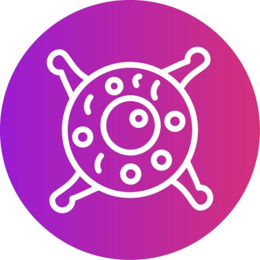 Benzersiz denizanası vektör çizgisi simgesi