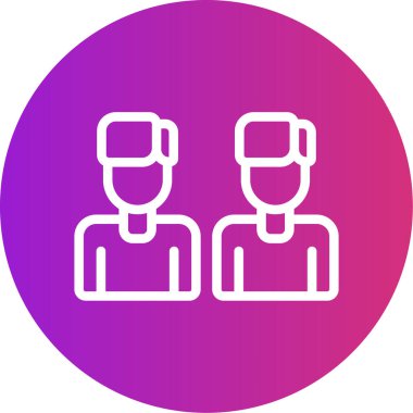 İnsanlar. Web simgesi vektör illüstrasyonu