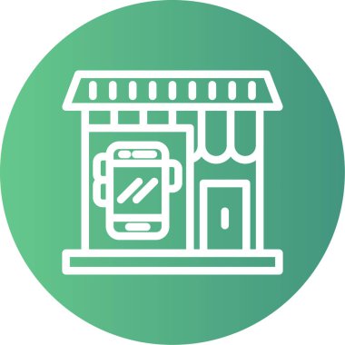 Modern yapı simgesinin vektör illüstrasyonu