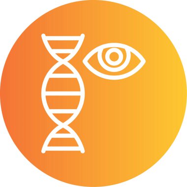 Bir DNA simgesinin vektör illüstrasyonu