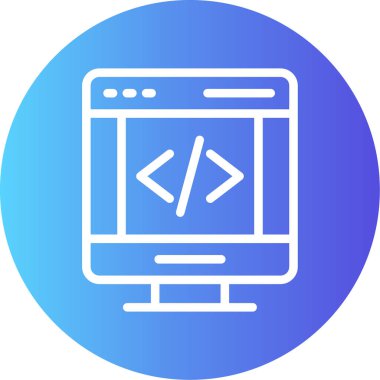 Web tasarım simgesi. vektör illüstrasyonu