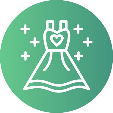 elbise simgesi vektör illüstrasyonu