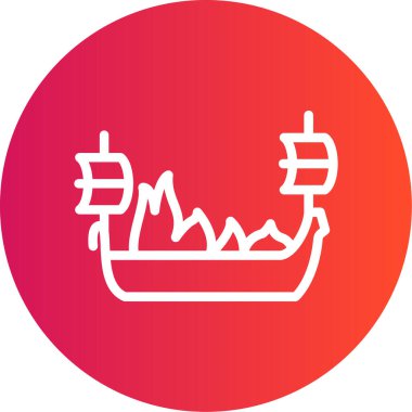 Tekne. Web simgesi basit illüstrasyon