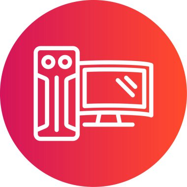 vektör lcd simgesi illüstrasyonu