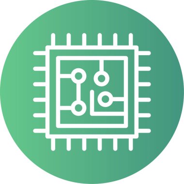 Çip. Web simgesi basit illüstrasyon