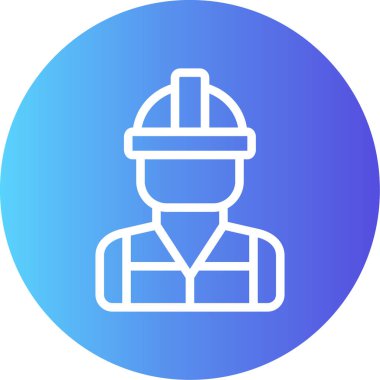 Mühendis. Web simgesi basit illüstrasyon