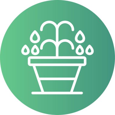 Bitki. Web simgesi basit illüstrasyon
