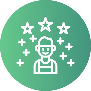 yıldız simgesi vektör illüstrasyonu