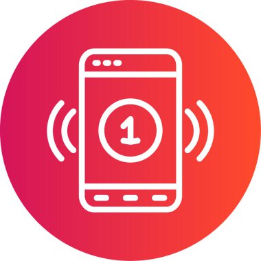 soyut geri grubunda cep telefonu simgesi vektörü