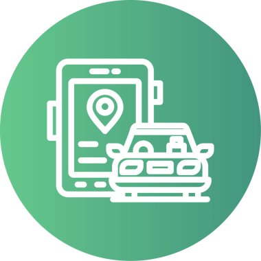 harita simgesi vektör illüstrasyonu