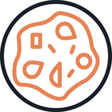 Yemek. Web simgesi basit illüstrasyon