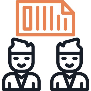 iş simgesi vektör illüstrasyonu