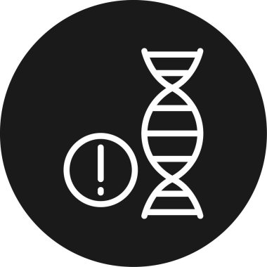 DNA. Web simgesi basit tasarım