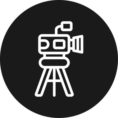 Kamera. Web simgesi basit illüstrasyon