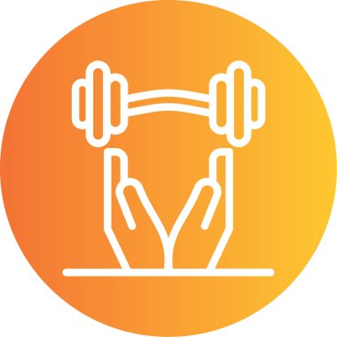 Dambıl. Web simgesi basit illüstrasyon