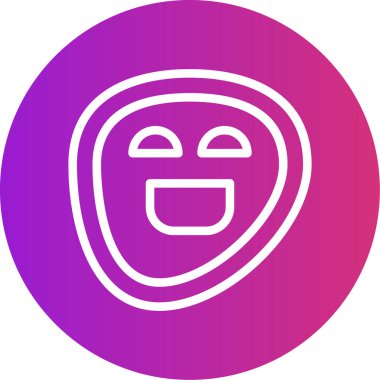 Gülümse ikon vektör illüstrasyonu