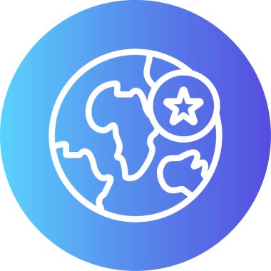 Soyut arkaplanda toprak simgesi izole edildi