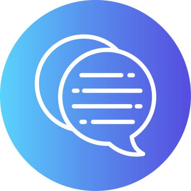 konuşma kabarcığı vektör çizimi