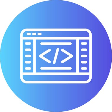 Web tarayıcı simgesi vektör illüstrasyonu