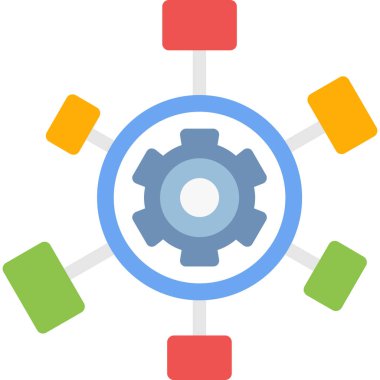 dişli ağ simgesi çizimi