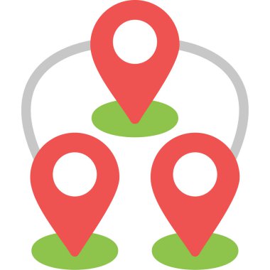 Konum pin vektör simgesi