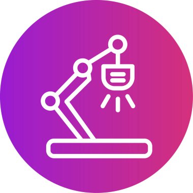 Robotik kol simge vektör çizim