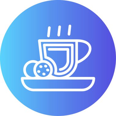 Kahve fincanı. Basit resimleme