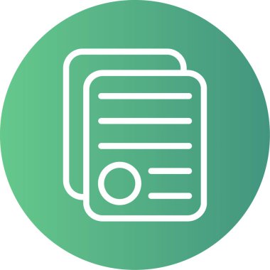 belge simgesi vektör illüstrasyonu