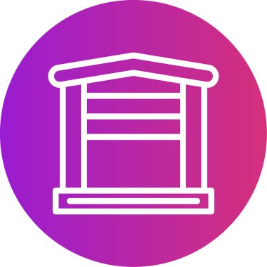 Bir ev simgesinin vektör illüstrasyonu