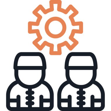 Ekip çalışması simge vektör çizim