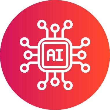 Robot simgesinin vektör illüstrasyonu