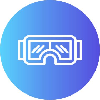 sanal gerçeklik web simgesi, vektör illüstrasyonu