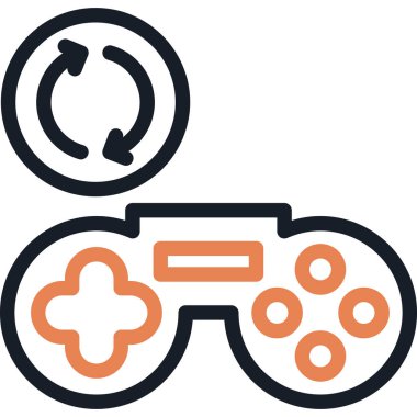 oyun simgesi vektör çizimi