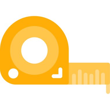 mezuranın düz tasarım simgesi. vektör illüstrasyonu