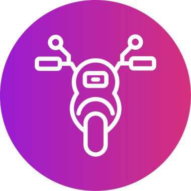 Bisiklet simgesi, vektör illüstrasyonu