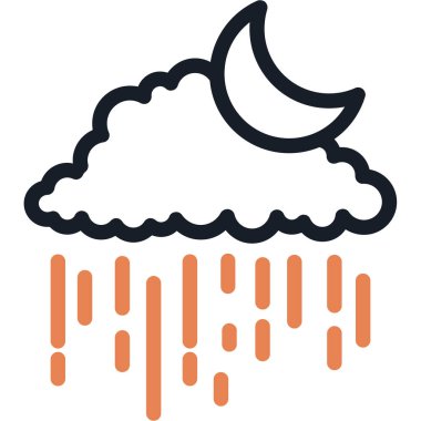 Yağmur bulutu. Basit tasarım