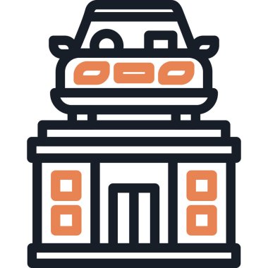 Yemek. Web simgesi basit illüstrasyon