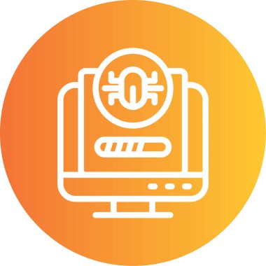 vektör lcd simgesi illüstrasyonu