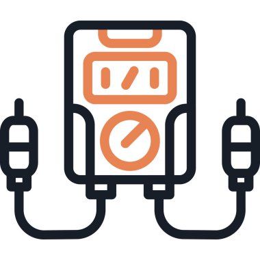 Elektrikli pil. Basit illüstrasyon
