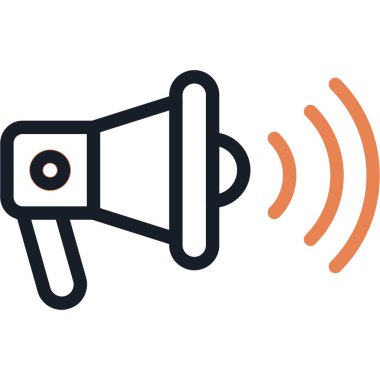 ses hoparlörü ses simgesi ana hat biçiminde