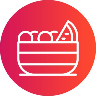 Kek. Web simgesi basit illüstrasyon