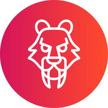 Aslan simgesi vektör illüstrasyonu