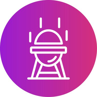 Benzersiz ızgara vektör çizgisi simgesi