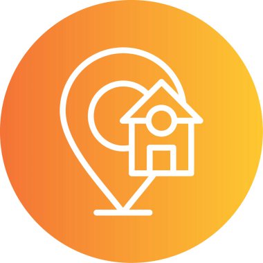 ev simgesi vektör illüstrasyonu