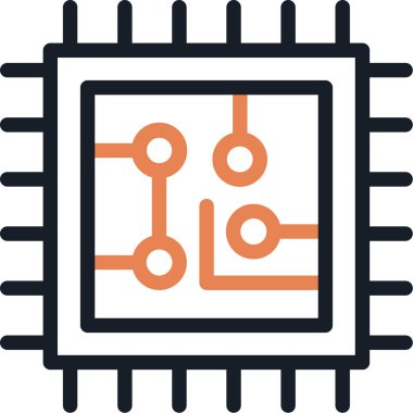 çip simgesi vektör, logotype