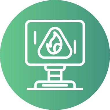 vektör lcd simgesi illüstrasyonu