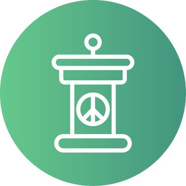 Barış. Web simgesi basit illüstrasyon