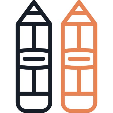 Kalem. Web simgesi basit illüstrasyon